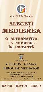 CATALIN  GAMAN - Birou de Mediator  Mediatori